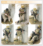 1/6 Action Figure Military Army 30cm Combat Swat Police Soldier With Gun Forces Model Toys