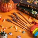 10Pcs Witch Broom Shaped Wooden Pencils Kids Halloween Birthday Party Favors Gift Goodie Bag Filler Writing Pencils School Prize