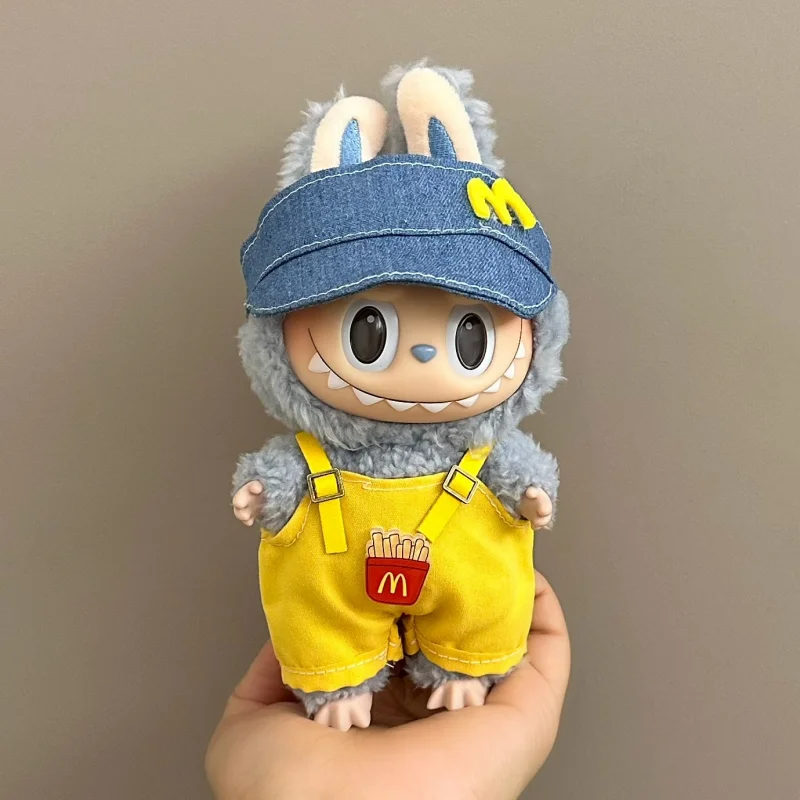 17cm Labubu Doll Clothes Capybara Cos Suit V1 V2 V3 Outfit Stylish Clothing Set for Plush Toy Dolls Accessories