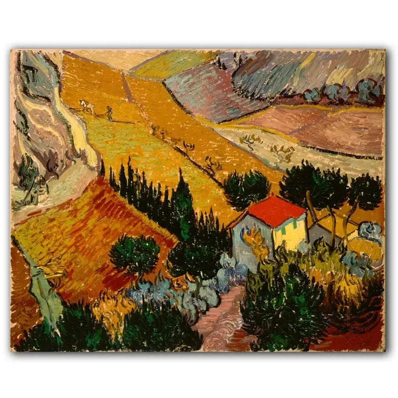 HD Print Van Gogh Masterpiece Poster Abstract Garden Almond Blossoms Starry Night Canvas Painting Wall Picture Room Home Decor