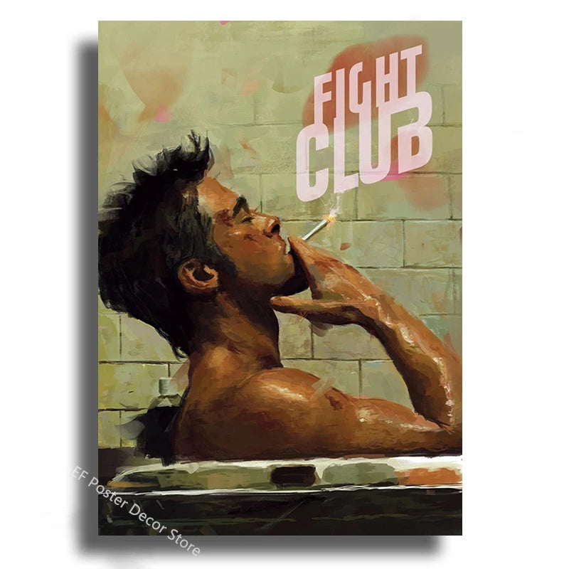 Movie Poster Film Fight Club Aesthetic Prints Picture Gift Kitchen Room Home Decor Club Bar Cafe Decoration Art Wall Painting