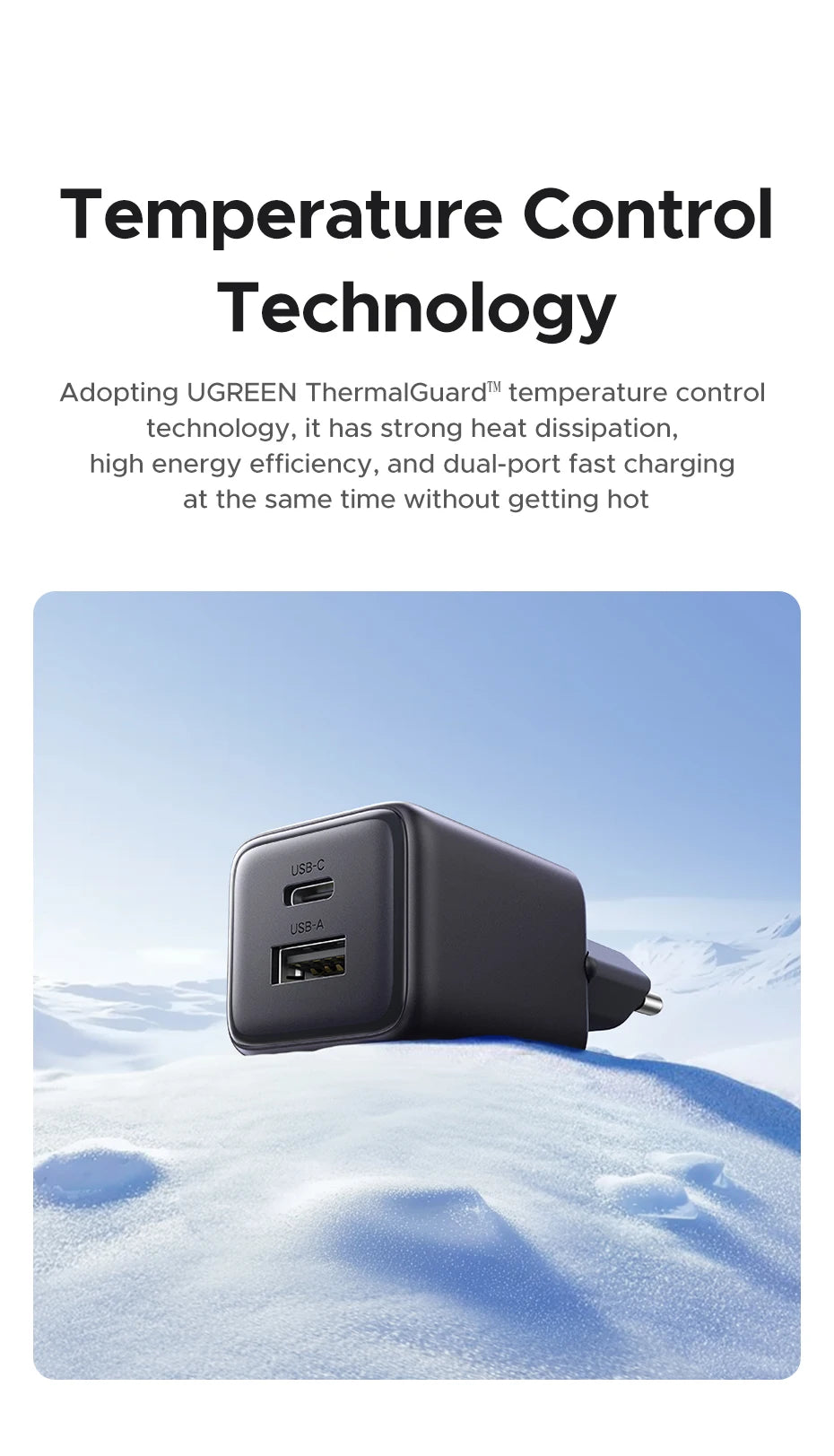 UGREEN 20W GaN Charger PD3.0 QC3.0 Mini USB C Phone Charger For iPhone 17 16 15 Pro Max Samsung S25 Xiaomi Tablet iPad Air Pro