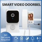 Video Door Phone System 3.5 Inch IPS Screen Wireless Doorbell with Camera Doorphone Telephone Style Wireless Doorbell Intercom