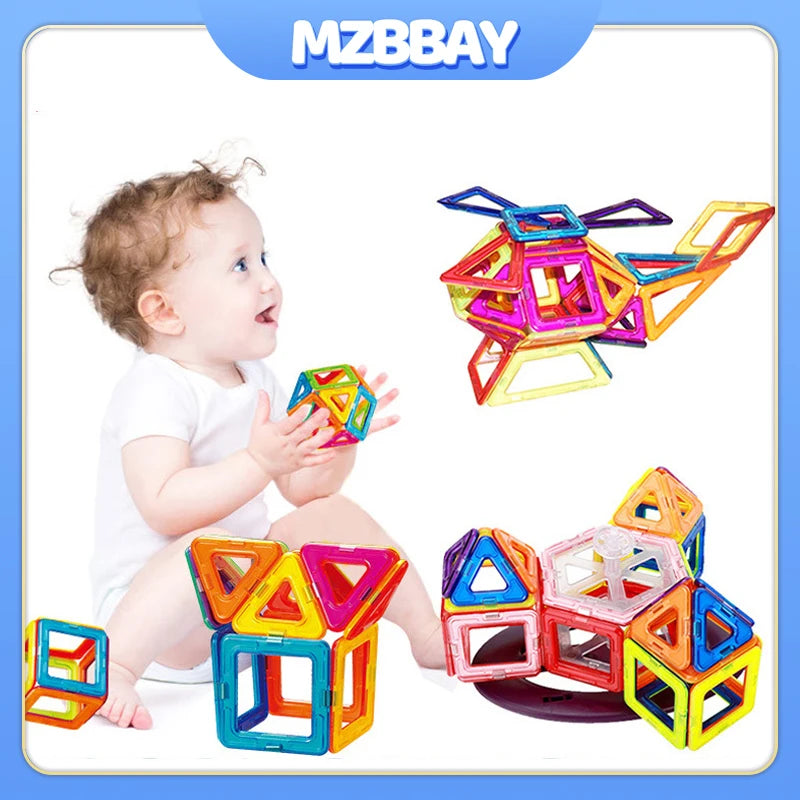 DIY Magnetic Building Blocks Magnet Toys Kids Designer Mini Building Set Model Gift Toys Puzzle Learn Jigsaw Puzzle Magnet Toys