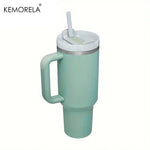 KEMORELA 30&40 oz Tumbler With Handle Lid Straw 887/1182ML Stainless Steel Water Bottle Vacuum Thermos Cup Travel Car Coffee Mug