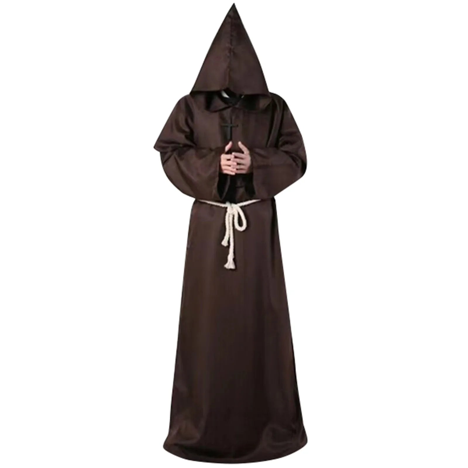 Monk Clothing Ancient Costume Medieval Monk Robe Wizard Clothing Priest Clothing Halloween Cos Costume