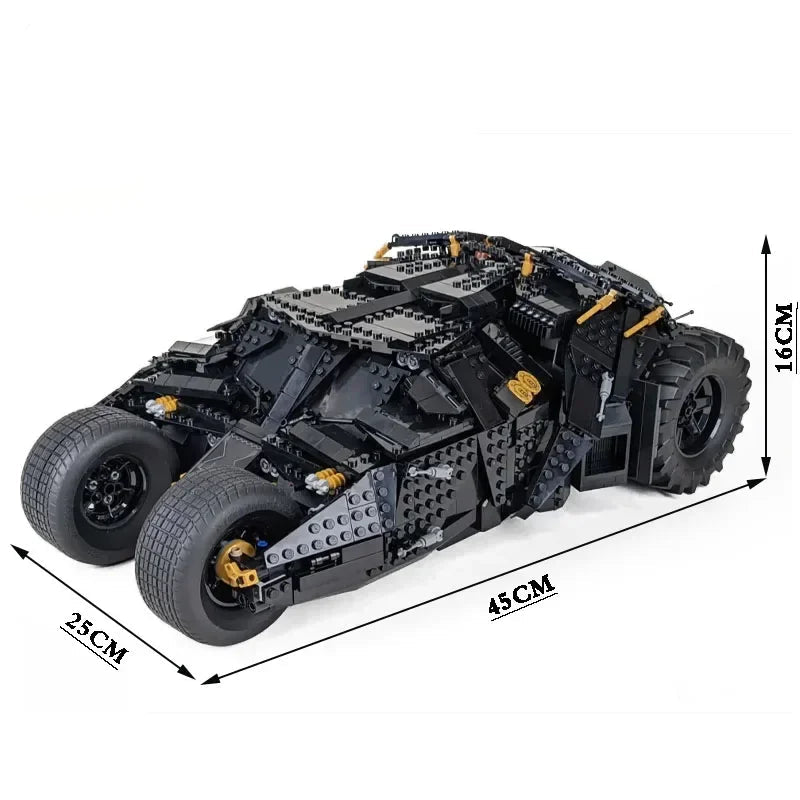 2049-Piece Dark Knight Batmobile Building Kit – Premium Collector Car Model (Compatible Edition)