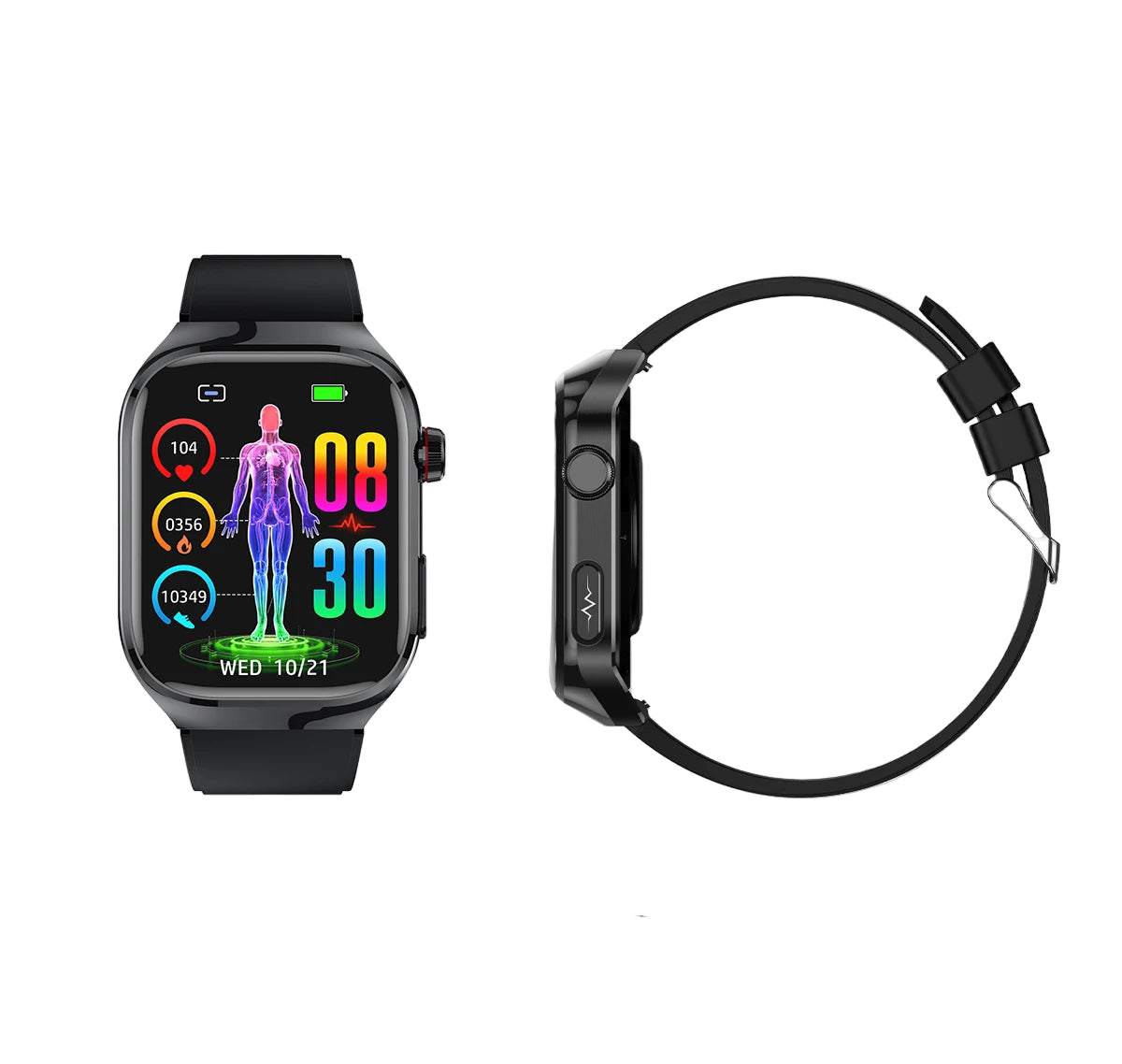 2025 New ECG+PPG Accurate Measure Heart Rate Smart Watch Men Blood Pressure Lipids Uric Acid Bluetooth Call Health Smartwatches