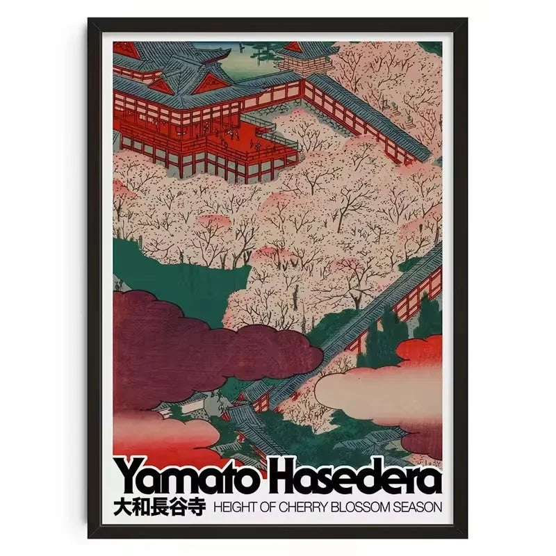 Yayoi Kusama Mount Fuji Canvas Print Japanese Mountain Landscape Poster Colourful Modern Art for Living Room, Bedroom or Office