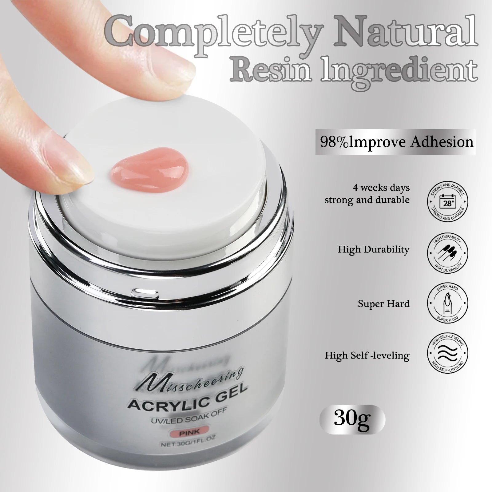 15/30g Quick Builder Nail Gel White Nude Pink Clear Nail Art Extension Gel Multifunctional Acrylic Gel Soak Off UV LED for Salon