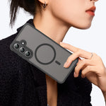 Translucent Frosted Shield Shockproof Case For Samsung Galaxy S25 FE Magnetic Wireless Charging TPU Frame Plastic Phone Cover