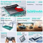 Realme P3 5g Smartphone Android Ai Snapdragon 6 Gen 4 6.67'' 120Hz Amoled Display 5260Mah Battery 50Mp Ai Camera Global Version