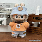 Fashion Clothes Ropa Labubu Clothes Outfit Doll Accessories For 15/17cm Labubu V2 V1 Plush Doll's Suspenders Suit