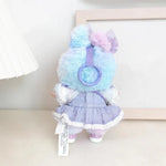 For Ropa labubu v1/v2/v3  pendant baby clothes labubu 3.0 lucky purple bow skirt Outfit Doll Accessories (No dolls)