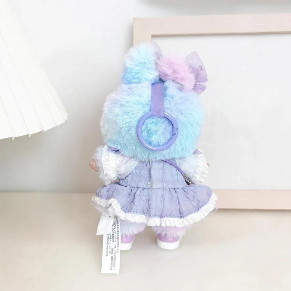 For Ropa labubu v1/v2/v3  pendant baby clothes labubu 3.0 lucky purple bow skirt Outfit Doll Accessories (No dolls)