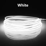 Super Bright COB LED Strip Light Smart PIR Motion Sensor 220V/110V to DC 12V Flexible Lamp Tape for Kitchen Wardrobe Room Decor