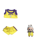 Clothes for Labubu  Basketball Player Clothing Kawaii Mini Plush Doll Clothes Doll Cute Athlete Idol Doll Accessories