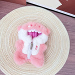 Abubu Doll Clothes Cute Cartoon Jumpsuit for Labubu Idol V1 V2 Dolls Clothing Accessories 15/17cm Plush Doll Universal