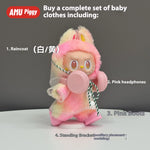 Doll Clothes: Baby Clothes Third Generation, Front High Energy Set, Sitting Party, Macaron,Only clothes