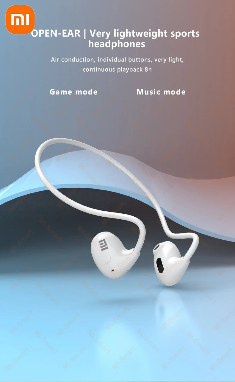 Xiaomi Wireless Bluetooth 5.3 Headphones Bone Conduction Waterproof Headset Stereo Over-Ear Sports Earphones Earbuds with Mic