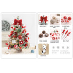 45cm Glitter Tabletop Mini Christmas Tree Add Atmospheres Xmas Tree Decor For Bedroom Home Party Office Home Desktop Ornaments