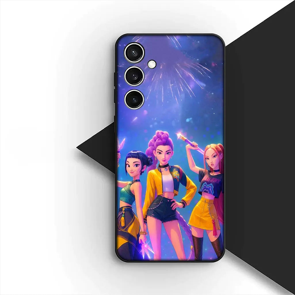 KPop Sajas Jinus Demons Tiger Hunters Boys for Samsung Galaxy A56 A26 A36 A10 A20 A30 A31 A32 A50 A51 A52 A53 A33 A12 A14 Case