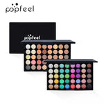 POPFEEL 40 Colors Eyeshadow Palette Long Lasting Easy Makeup Brown Eyeshadow Palette, Pink Eyeshadow Palette