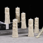 Halloween Horror Ghost Bride Groom LED Candle Electronic Light Halloween Skeleton Lamp Party Decoration Flameless Night Lights