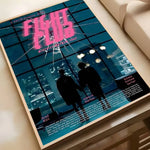 Movie Sticky Fight Club Poster High-definition art sticker Self adhesive waterproof home decoration for living room