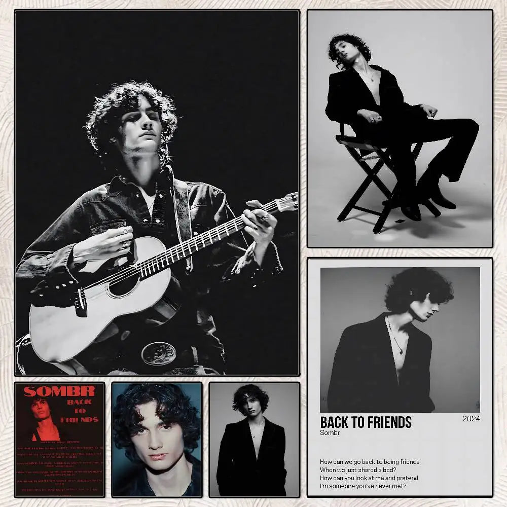 Popularity soars S-Sombr S singer Poster HD posters Self-adhesive waterproof ideal for living room bedroom bar decoration