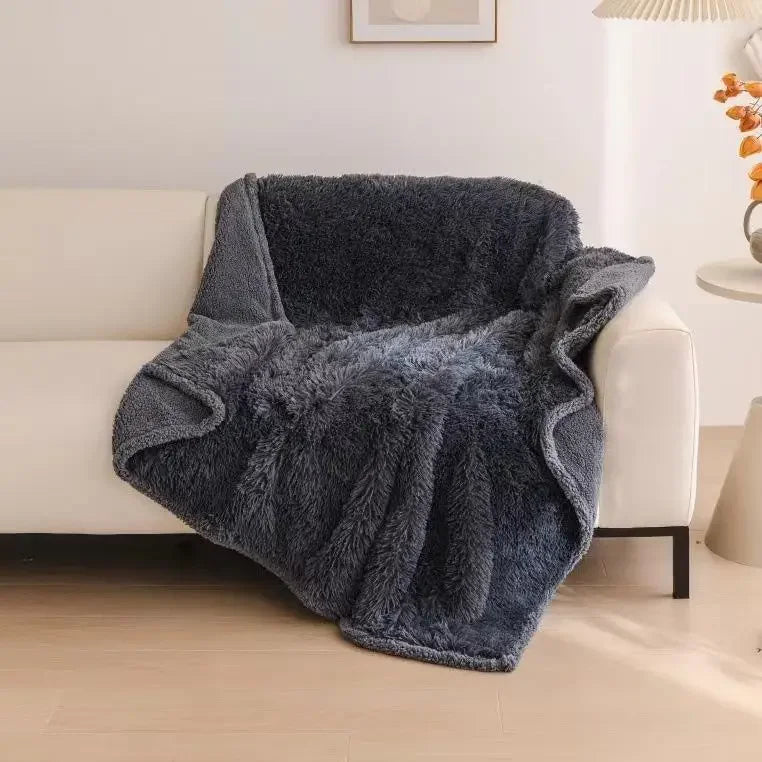 2025 New Waterproof Blanket for Couple, Large Size for Beds Bedroom Throw Luxury Shaggy Warm Blankets Lovers Microfibre-blanket