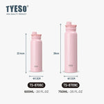 Tyeso Thermos Bottle Portable Sport Vacuum Flask Travel Stainless Steel Thermal Water Bottle Keeps Cold and Heat Thermal Mug