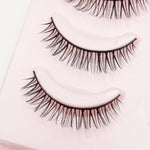 DINGSEN Fake Eyelash Anime Lashes 5 Pairs Little Devil Eyelashes Natural Daily Makeup Manga Eyelashes Clear Band Eyelashes