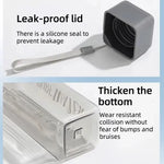 1 Pcs Clear Square Drinking Glass in Mate Plastic Portable Water Bottle with Milk Cable for Outdoor Sports