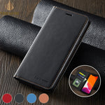 Leather Flip Phone Case For Xiaomi Redmi Note 8 9T Note 10S 11S 12 13 14 Pro Fashion Magnetic Wallet Bracket Shockproof Cover