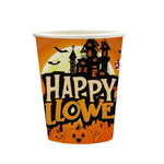 Halloween Themed Disposable Tableware Cups 7 Inch Plates 9 Inch Plates Halloween Party Decoration Supplies Festival Supplies