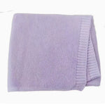 Personalized Kid Name Baby Blanket Embroidered Newborn Stroller Swaddle Breathable Cotton Knitted Bedding