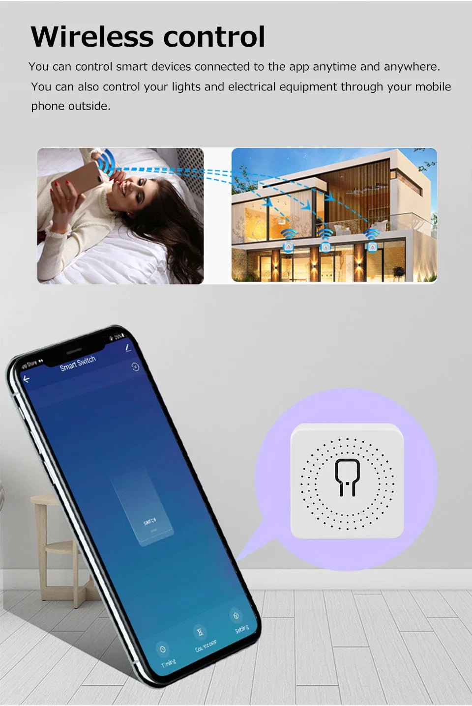 Tuya ZigBee WiFi Smart Switch 2 Way Control Breaker Relay 220V 110V 16A Smart Life APP Voice Control with Alexa Google Home