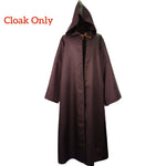 Obi Wan Kenobi Men's Costume Robe Adult Male Jedi Knight Tunic Costume Hooded Uniform Full Set Halloween Cosplay Cloak