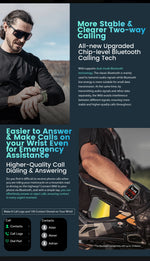 Blackview W60 2024 New Smartwatch 2.01'' HD Display TFT Rugged Smart Watch for Outdoor With Emergency Lighting Bluetooth Calling