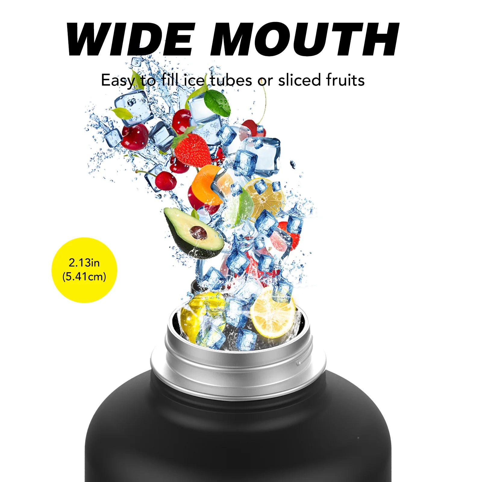 900ML Stainless Steel Thermal Mug with Handle Large Capacity Insulated Cup Office and Home Tumbler Outdoor Sports Water Bottle