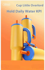 2025 New Female King Cup 304 Stainless Steel Straw Insulated Ice Cup - Thick, Portable Handle Design for Trendy Hydration