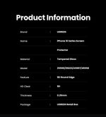 UGREEN 2pcs for iPhone 16 Pro Max Glass Screen Protectors for iPhone 16 Plus Tempered Glass for iPhone 15 14 13 12 HD Film 16pro