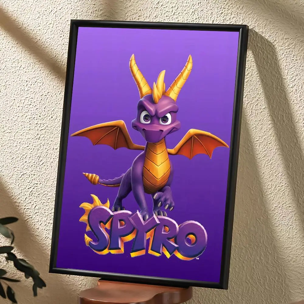 Poster HD Art Poster for Home Bar Cafe  Decor DIY Vintage Print for Office Home on the Wall S-Spyro R-Reignited T-Trilogy