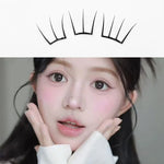 Self Adhesive Individual Eyelashes No Glue Needed Fluffy Cluster Eyelash Korean Fashion Manga Lash Extension for Daily Makeup
