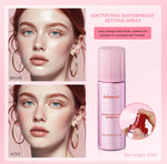 Mattifying Waterproof Setting Spray Glossy Matte Base Makeup Control Oil Non-Sticky Waterproof Make-up Fixer Spray for All Skin