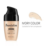 LAIKOU Liquid Foundation Moisturizing Long Lasting Face Comestics Natural Brighten Face Base Tone Make Up 30ml