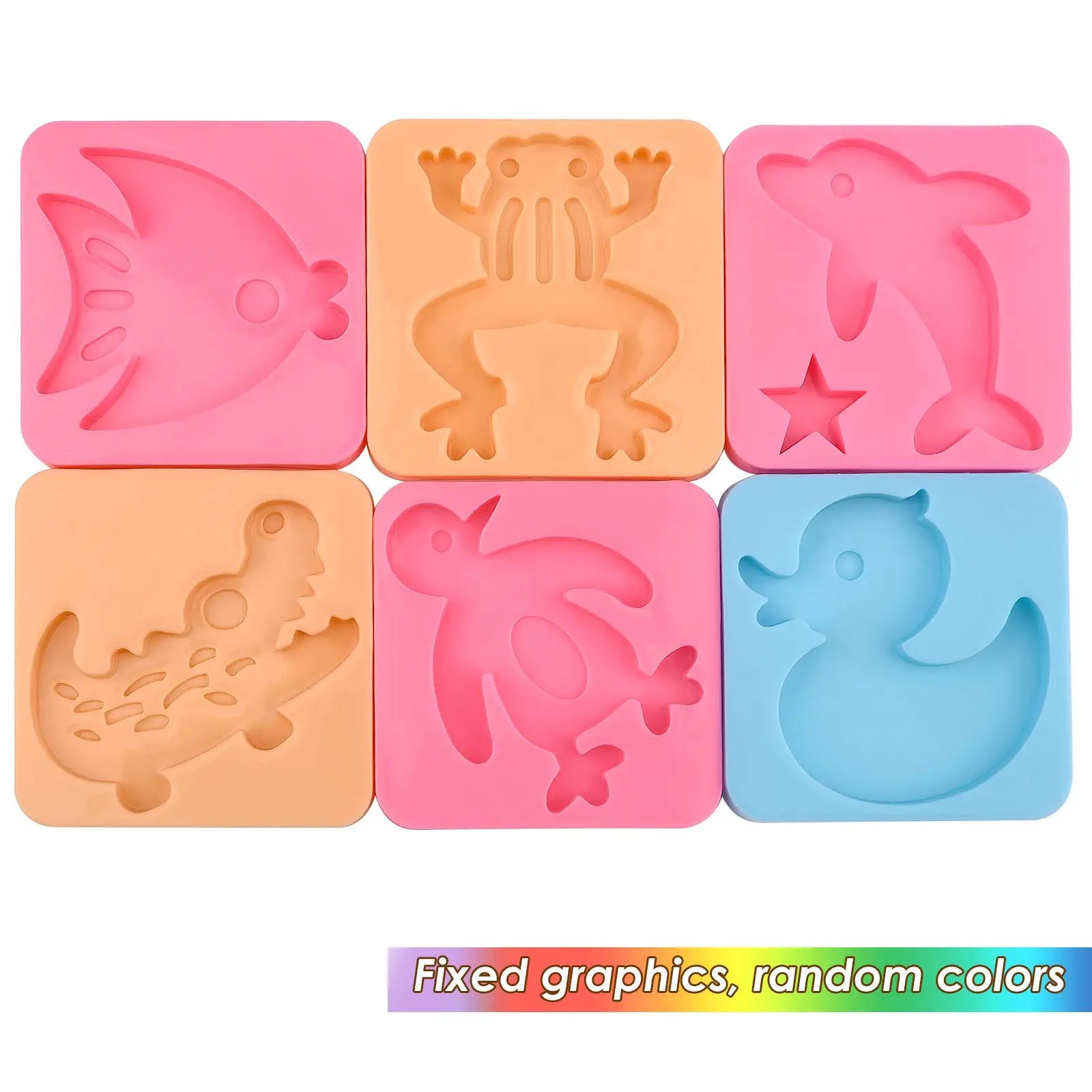 Handmade DIY Magic Water Elves Colorful Chromatin Glue Liquid 3D Sea Creature Water Elf Resin Mold For Aqua Fairy Making