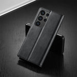 Leather Case for Samsung Galaxy S23 S24 S25 FE Ultra Plus Edge A07 A17 A35 A55 A06 A16 A26 A36 A56 5G Flip Wallet Card Holder