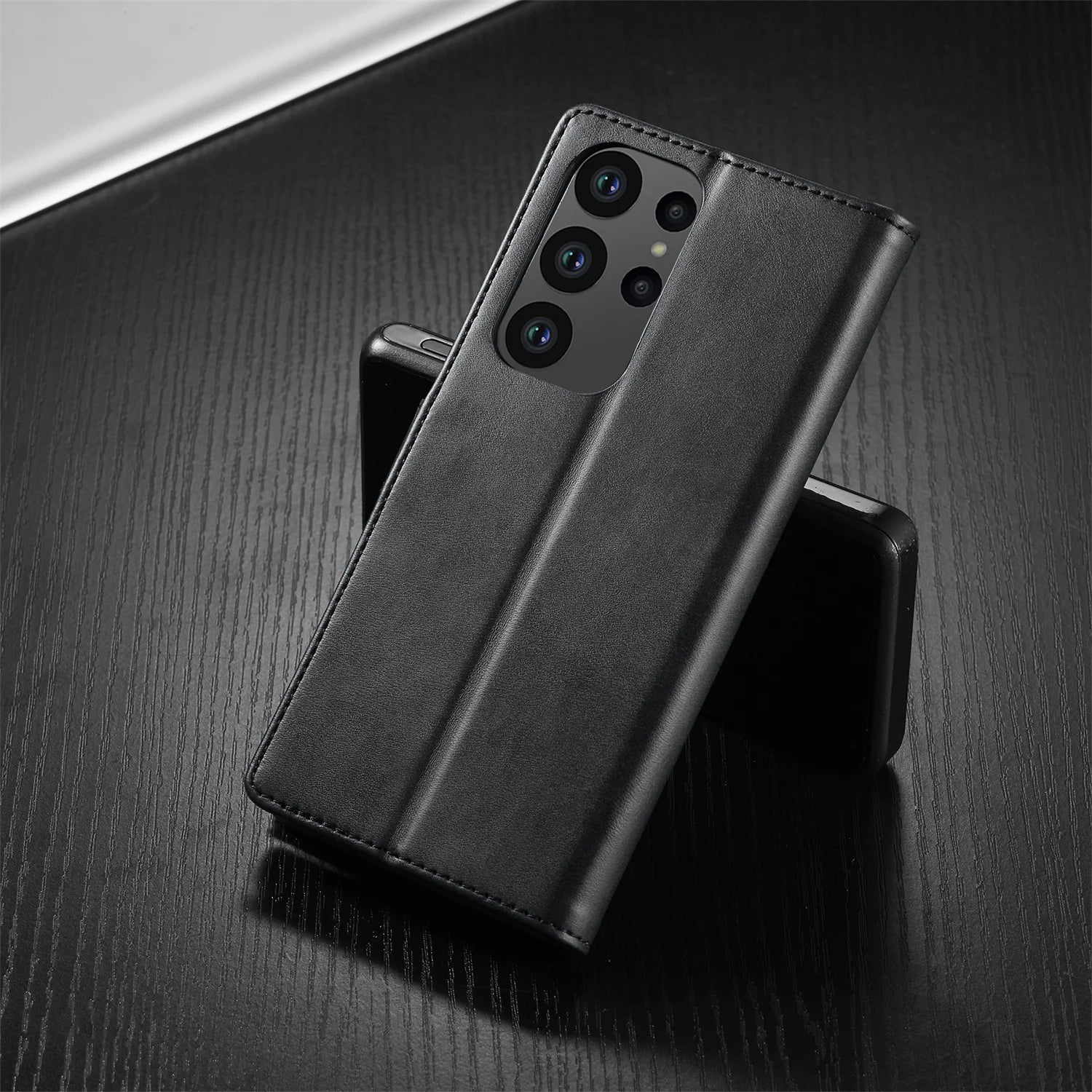 Leather Case for Samsung Galaxy S23 S24 S25 FE Ultra Plus Edge A07 A17 A35 A55 A06 A16 A26 A36 A56 5G Flip Wallet Card Holder